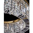 Lustra moderna cristal alama Aur 24k 6xE14/40W, Ring LU 2411/6/60 Gold Orion